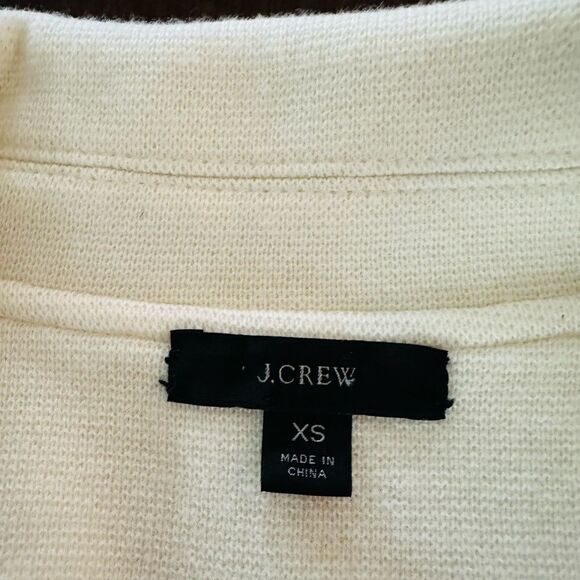 J. Crew Sophie, cream colored sweater blazer. - Picture 2 of 6
